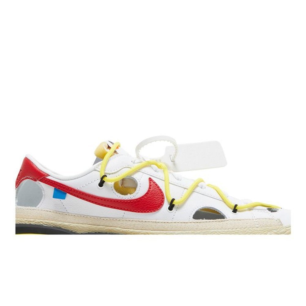 Nike Blazer Low Off-White University Red – detail | Purekickz