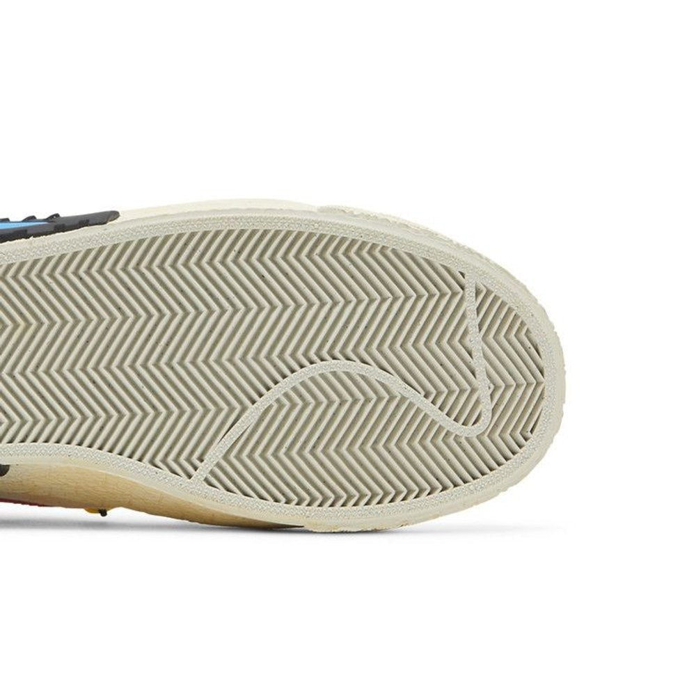 Nike Blazer Low Off-White University Red – pohled shora | Purekickz