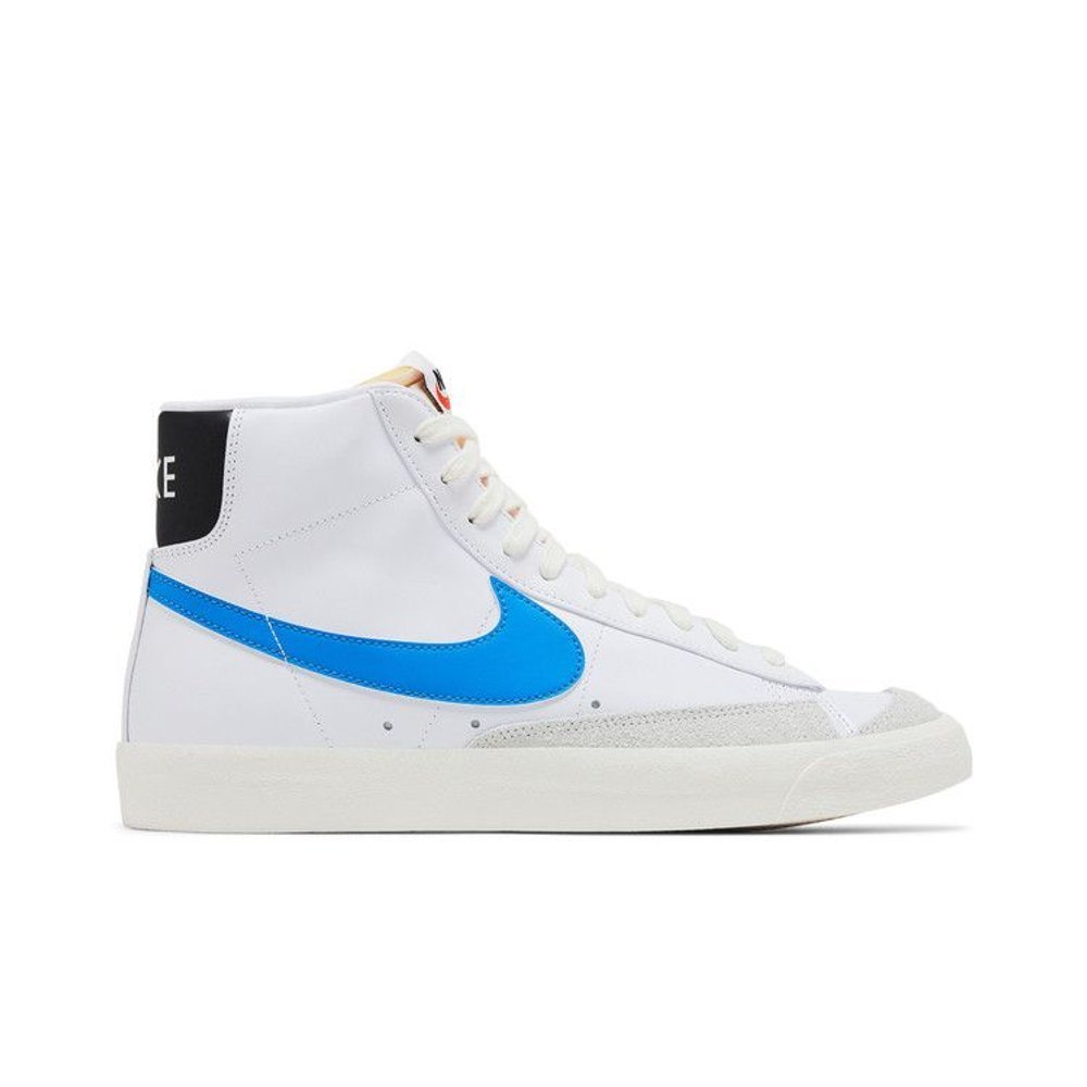 Nike Blazer Mid 77 Vintage White Light Photo Blue Black Sail – boční pohled | Purekickz