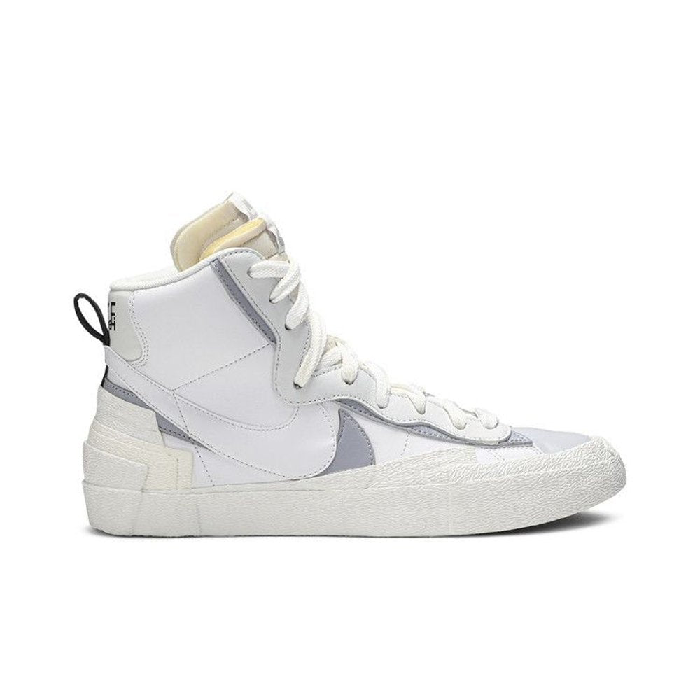 Nike Blazer Mid sacai White Grey – boční pohled | Purekickz