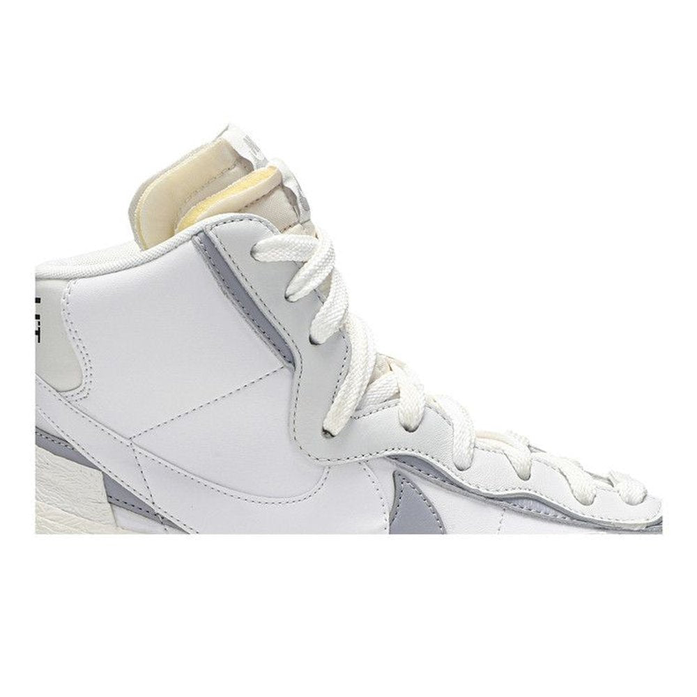 Nike Blazer Mid sacai White Grey – detail | Purekickz