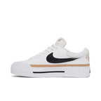 Nike Court Legacy Lift White Black (W) – hlavní pohled | Purekickz