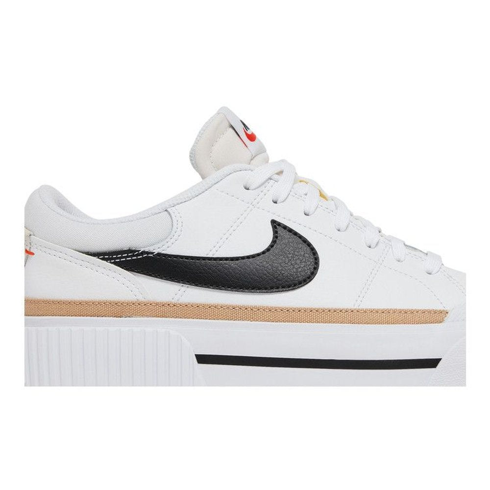 Nike Court Legacy Lift White Black (W) – detail | Purekickz