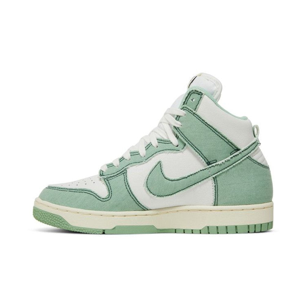 Nike Dunk High 1985 Enamel Green Denim (Women's) – hlavní pohled | Purekickz
