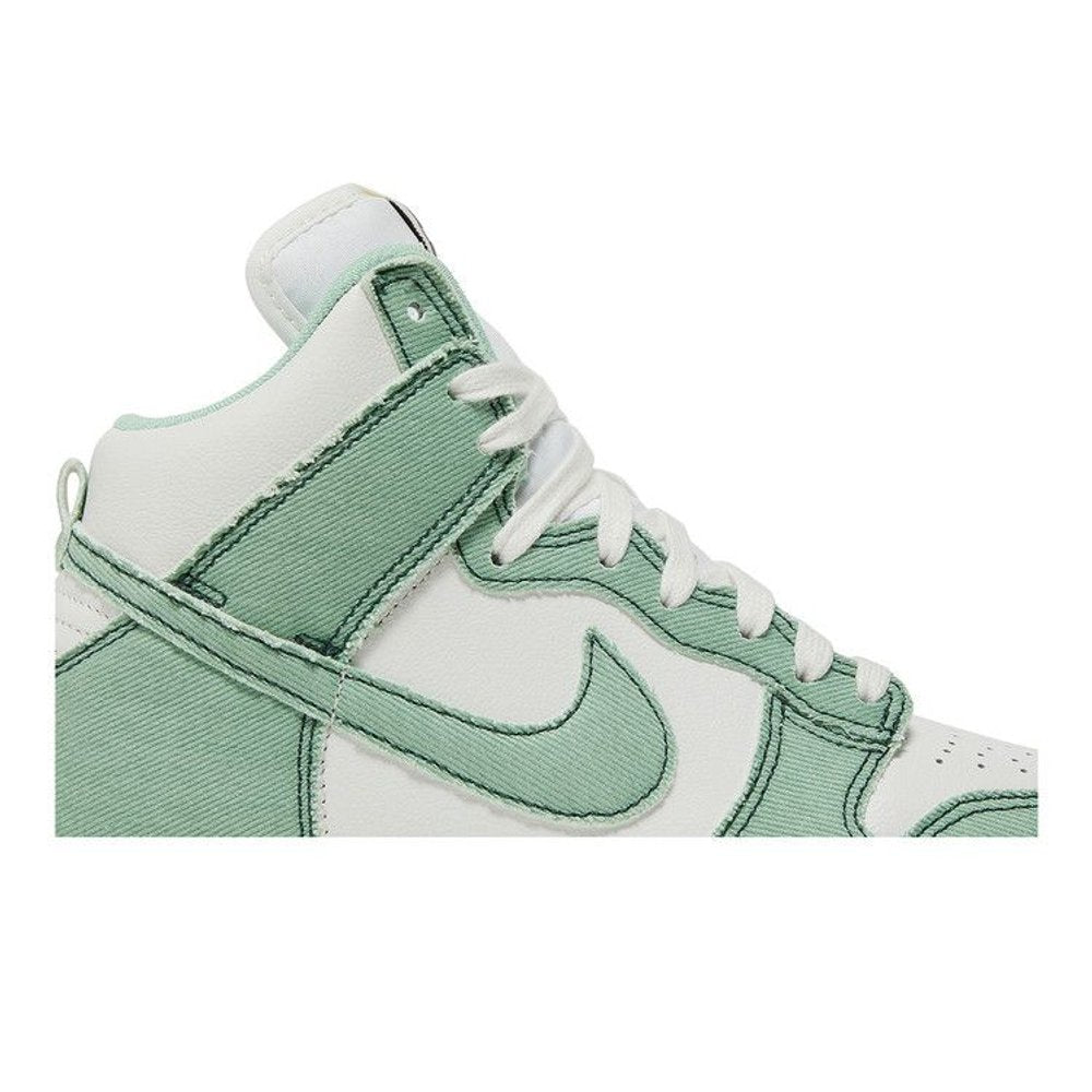 Nike Dunk High 1985 Enamel Green Denim (Women's) – detail | Purekickz