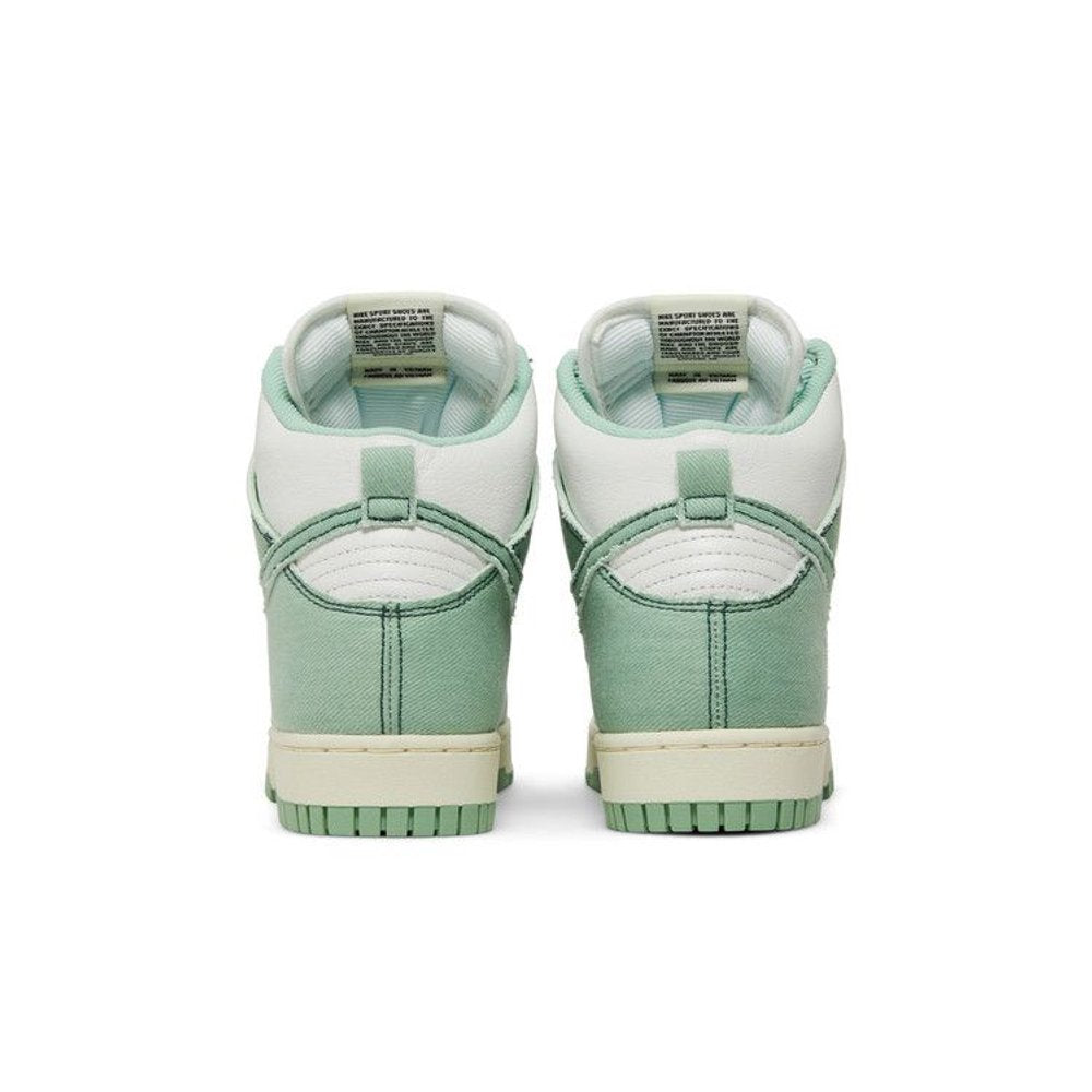 Nike Dunk High 1985 Enamel Green Denim (Women's) – podrážka | Purekickz