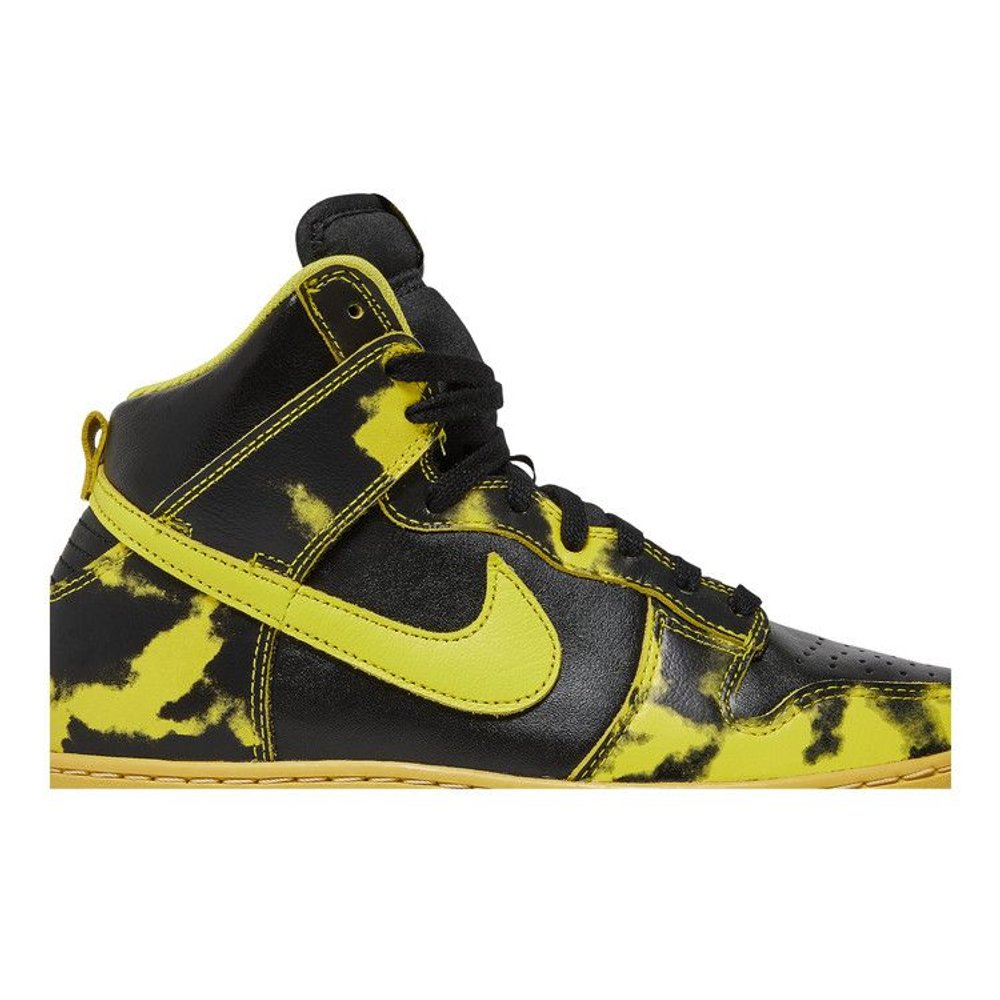 Nike Dunk High 1985 SP Yellow Acid Wash – detail | Purekickz