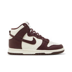 Nike Dunk High Burgundy Crush (W) – boční pohled | Purekickz