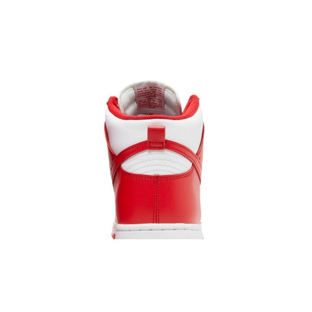 Nike Dunk High 'Championship Red' – detail materiálu | Purekickz