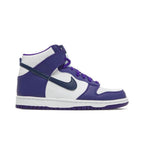 Nike Dunk High Electro Purple Midnight Navy (GS) – boční pohled | Purekickz