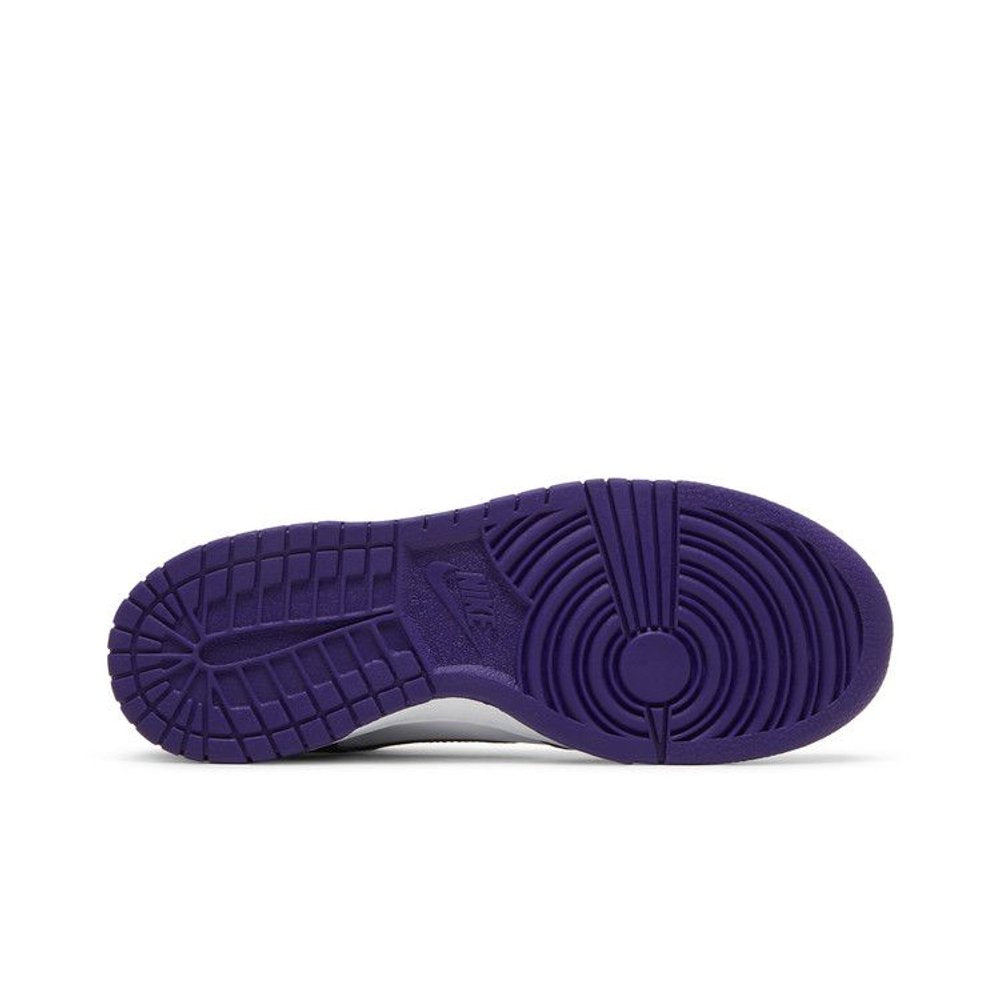 Nike Dunk High Electro Purple Midnight Navy (GS) – zadní pohled | Purekickz