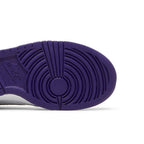 Nike Dunk High Electro Purple Midnight Navy (GS) – pohled shora | Purekickz