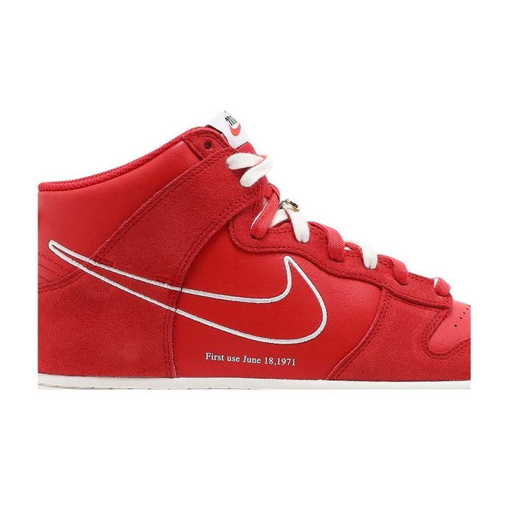 Nike Dunk High First Use Red – detail | Purekickz