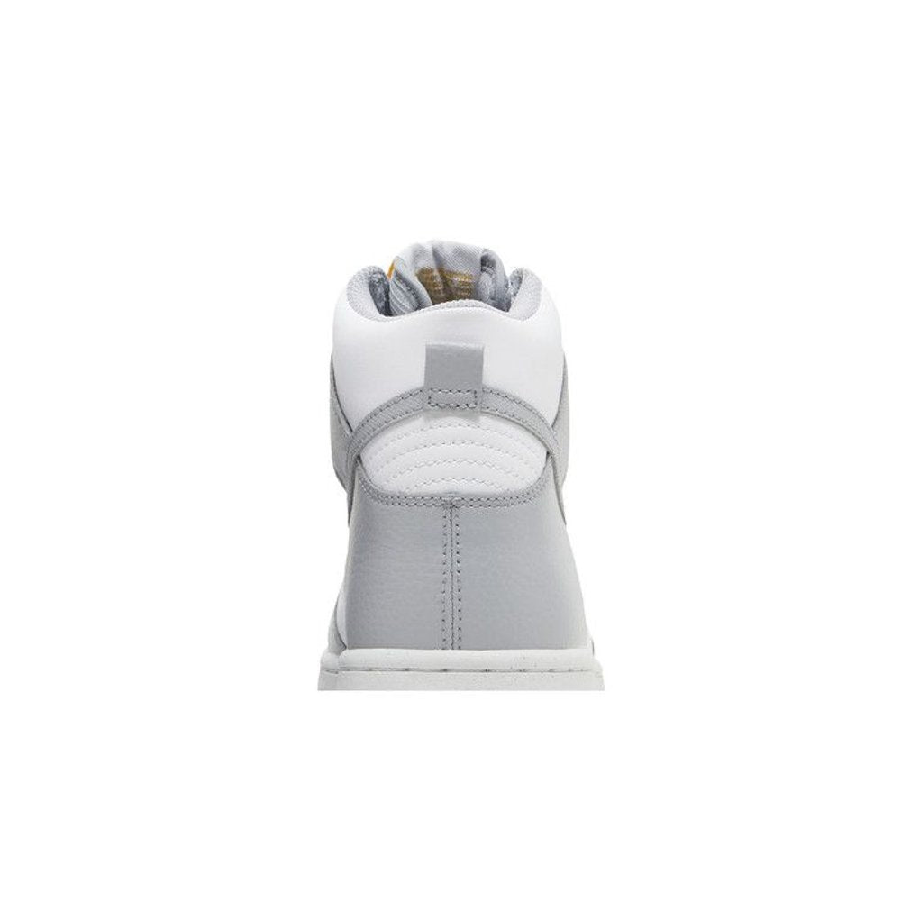 Nike Dunk High Next Nature Wolf Grey Marigold (GS) – detail materiálu | Purekickz