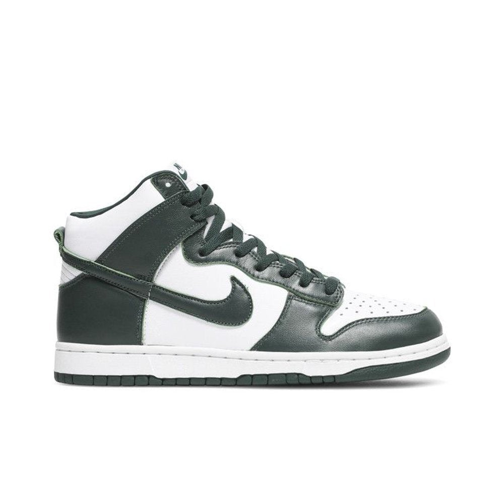 Nike Dunk High Spartan Green – boční pohled | Purekickz