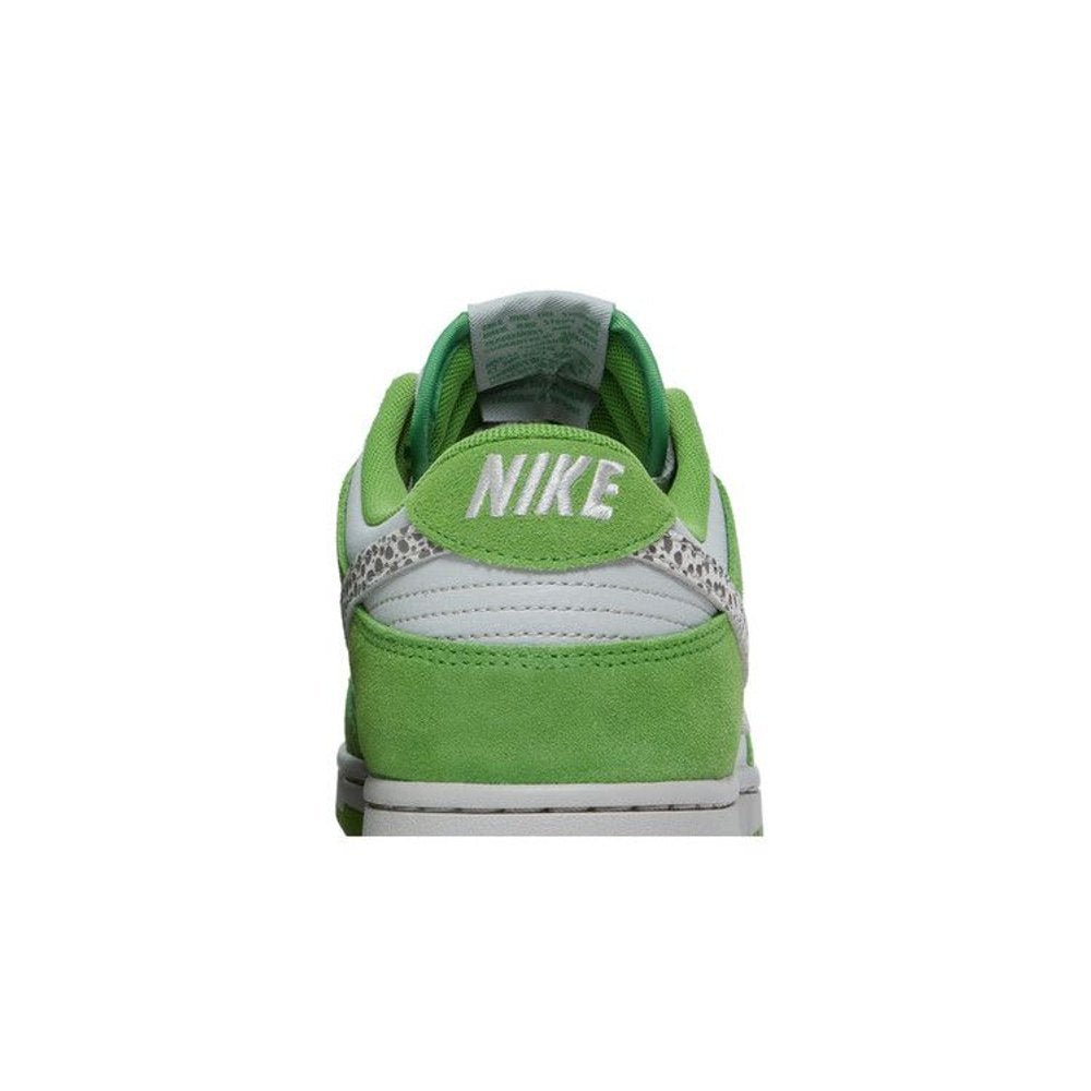 Nike Dunk Low AS Safari Swoosh Chlorophyll – detail materiálu | Purekickz