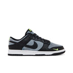 Nike Dunk Low Black Cool Grey Volt Mini Swoosh – boční pohled | Purekickz