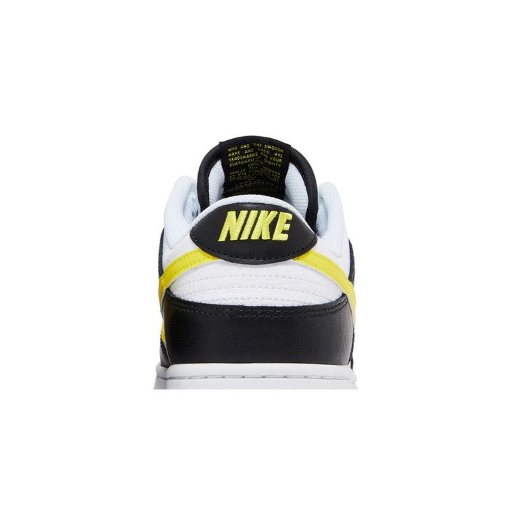 Nike Dunk Low Black Opti Yellow – detail materiálu | Purekickz