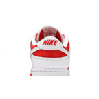 Nike Dunk Low Championship Red – detail materiálu | Purekickz