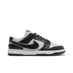 Nike Dunk Low Chenille Swoosh - Black Grey Fog – boční pohled | Purekickz