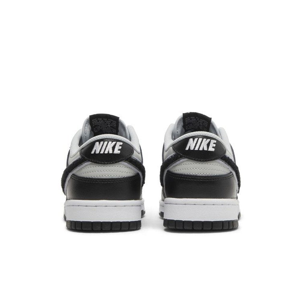 Nike Dunk Low Chenille Swoosh - Black Grey Fog