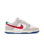 Nike Dunk Low Light Iron Ore Red Blue – boční pohled | Purekickz