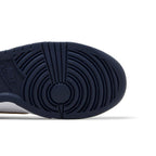 Nike Dunk Low Midnight Navy Wheat (GS) – pohled shora | Purekickz