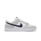 Nike Dunk Low Mini Swoosh Grey – boční pohled | Purekickz