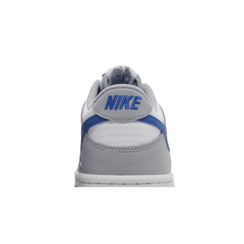 Nike Dunk Low Mini Swoosh Wolf Grey Game Royal (GS) – detail materiálu | Purekickz
