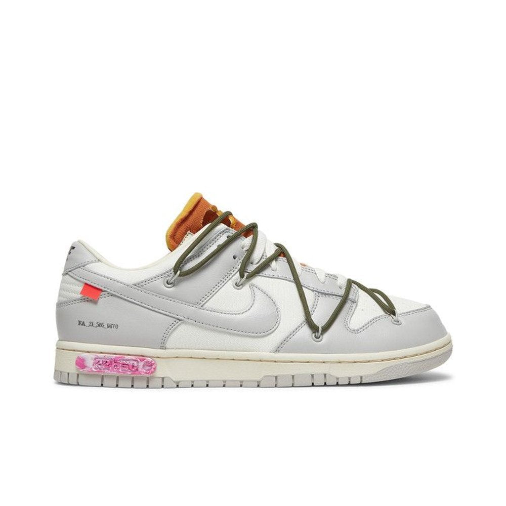 Nike Dunk Low Off-White Lot 22 – boční pohled | Purekickz