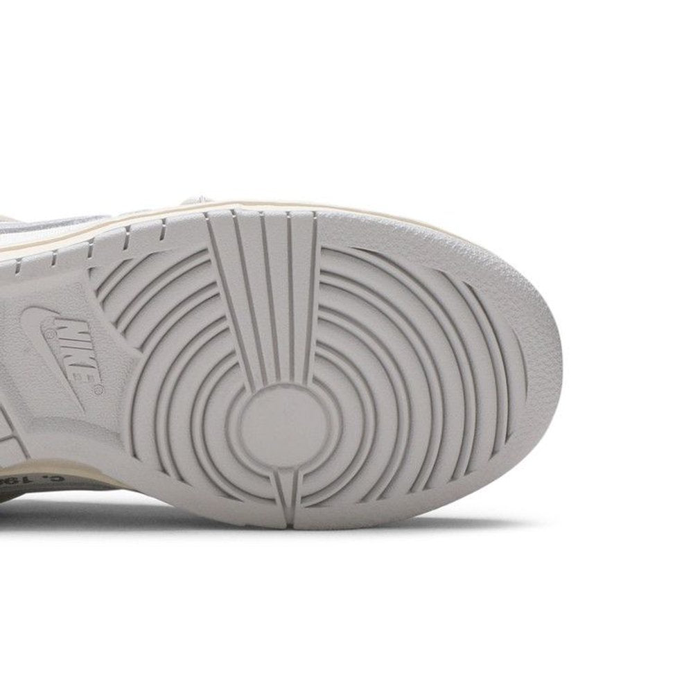 Nike Dunk Low Off-White Lot 25 – pohled shora | Purekickz