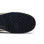 Nike Dunk Low Off-White University Gold – pohled shora | Purekickz