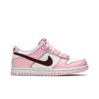 Nike Dunk Low Pink Foam Red White (GS) – boční pohled | Purekickz