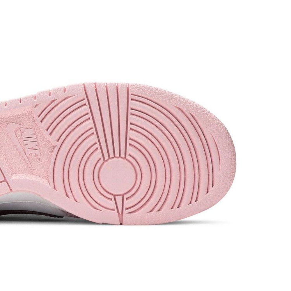 Nike Dunk Low Pink Foam Red White (GS) – pohled shora | Purekickz