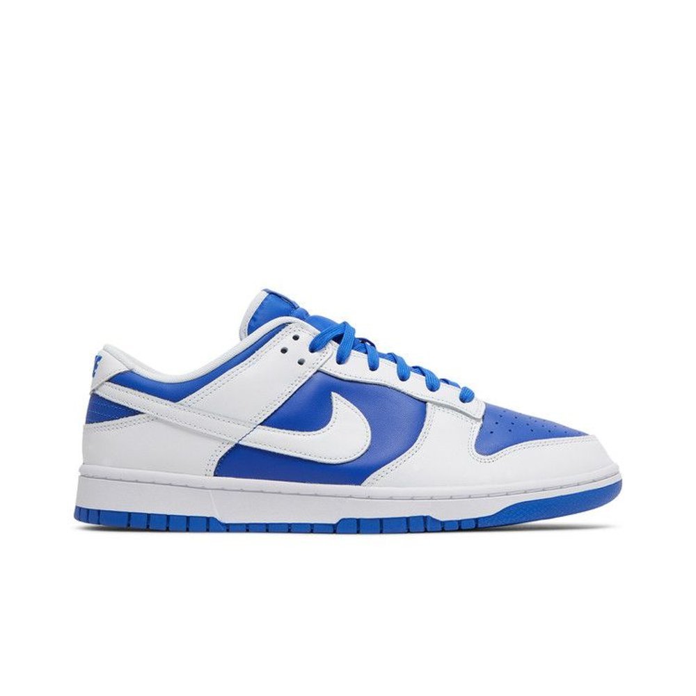 Nike Dunk Low Racer Blue White – boční pohled | Purekickz