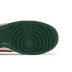 Nike Dunk Low Retro Miami Hurricanes – pohled shora | Purekickz