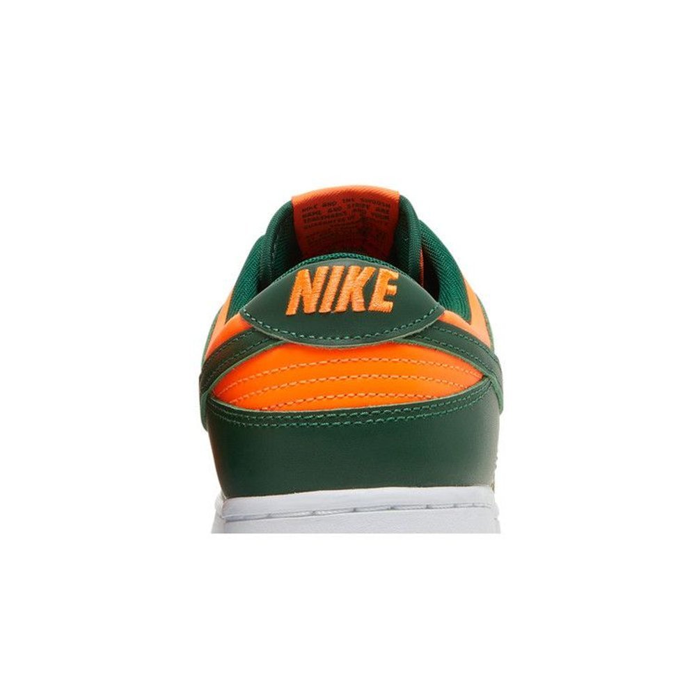 Nike Dunk Low Retro Miami Hurricanes – detail materiálu | Purekickz