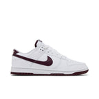 Nike Dunk Low Retro White Night Maroon – boční pohled | Purekickz