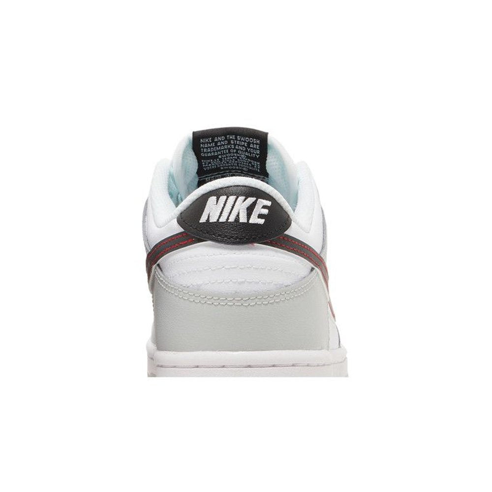 Nike Dunk Low SE GS 'Lottery Pack - Grey Fog' – detail materiálu | Purekickz