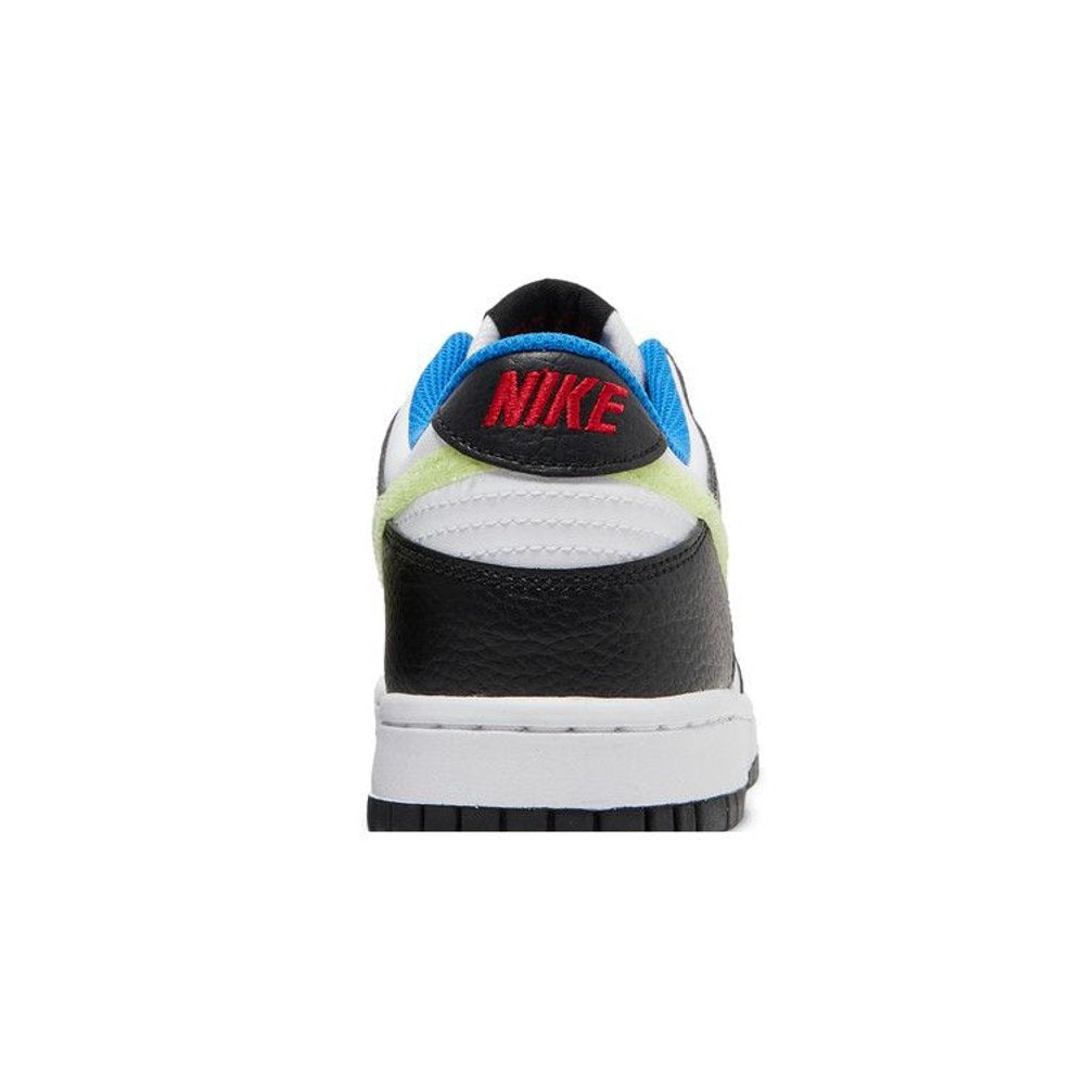 Nike Dunk Low Signal Blue Lemon Twist (GS) – detail materiálu | Purekickz