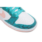 Nike Dunk Low Snakeskin Washed Teal Bleached Coral – pohled 10 | Purekickz