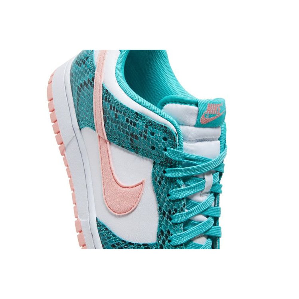 Nike Dunk Low Snakeskin Washed Teal Bleached Coral – pohled 9 | Purekickz