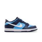 Nike Dunk Low University Blue White (GS) – boční pohled | Purekickz
