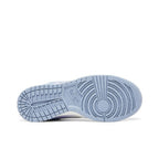 Nike Dunk Low White Blue Airbrush (W) – zadní pohled | Purekickz