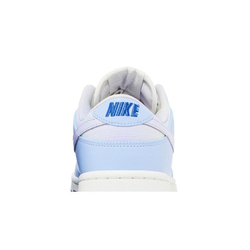 Nike Dunk Low White Blue Airbrush (W) – detail materiálu | Purekickz