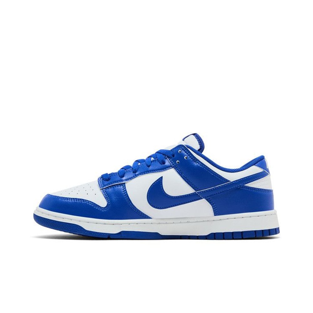 Nike Dunk Low White Hyper Royal (2025) – hlavní pohled | Purekickz