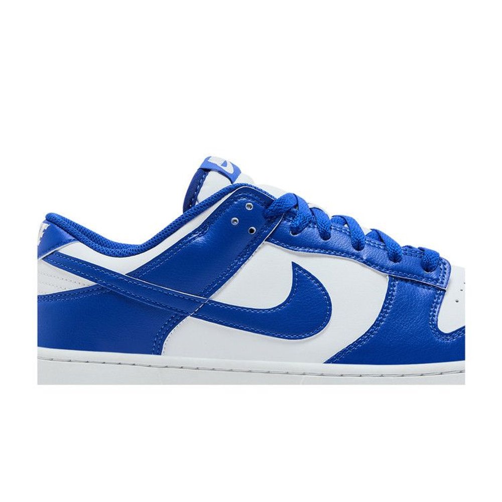 Nike Dunk Low White Hyper Royal (2025) – detail | Purekickz