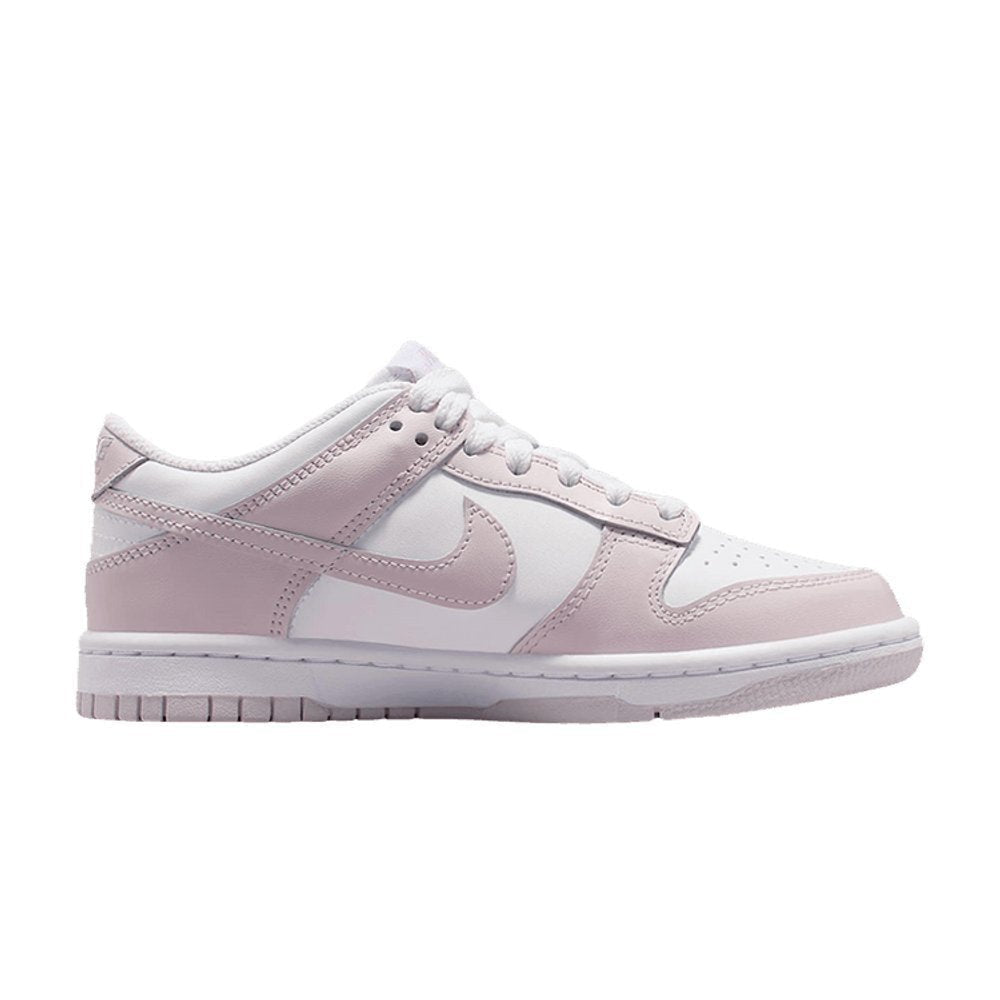 Nike Dunk Low White Light Violet (GS) – boční pohled | Purekickz