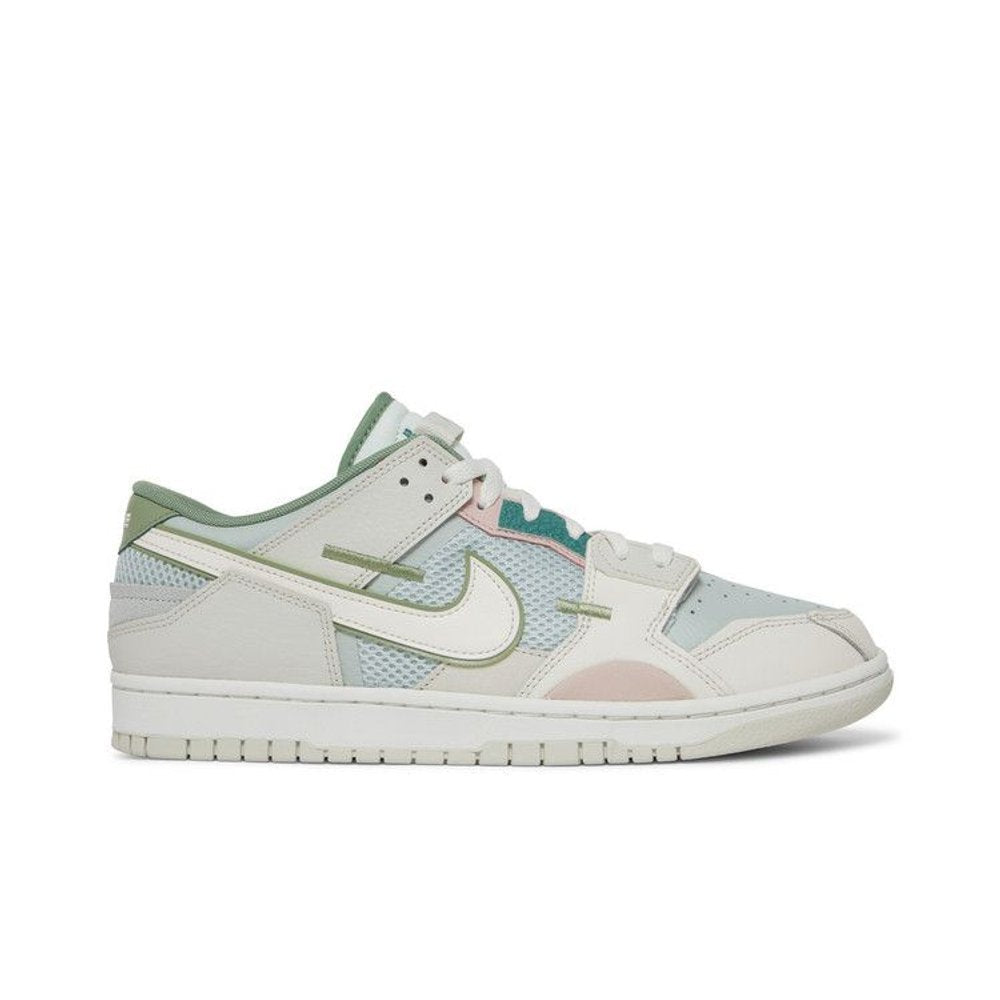 Nike Dunk Scrap SE Grey Haze Oil Green – boční pohled | Purekickz
