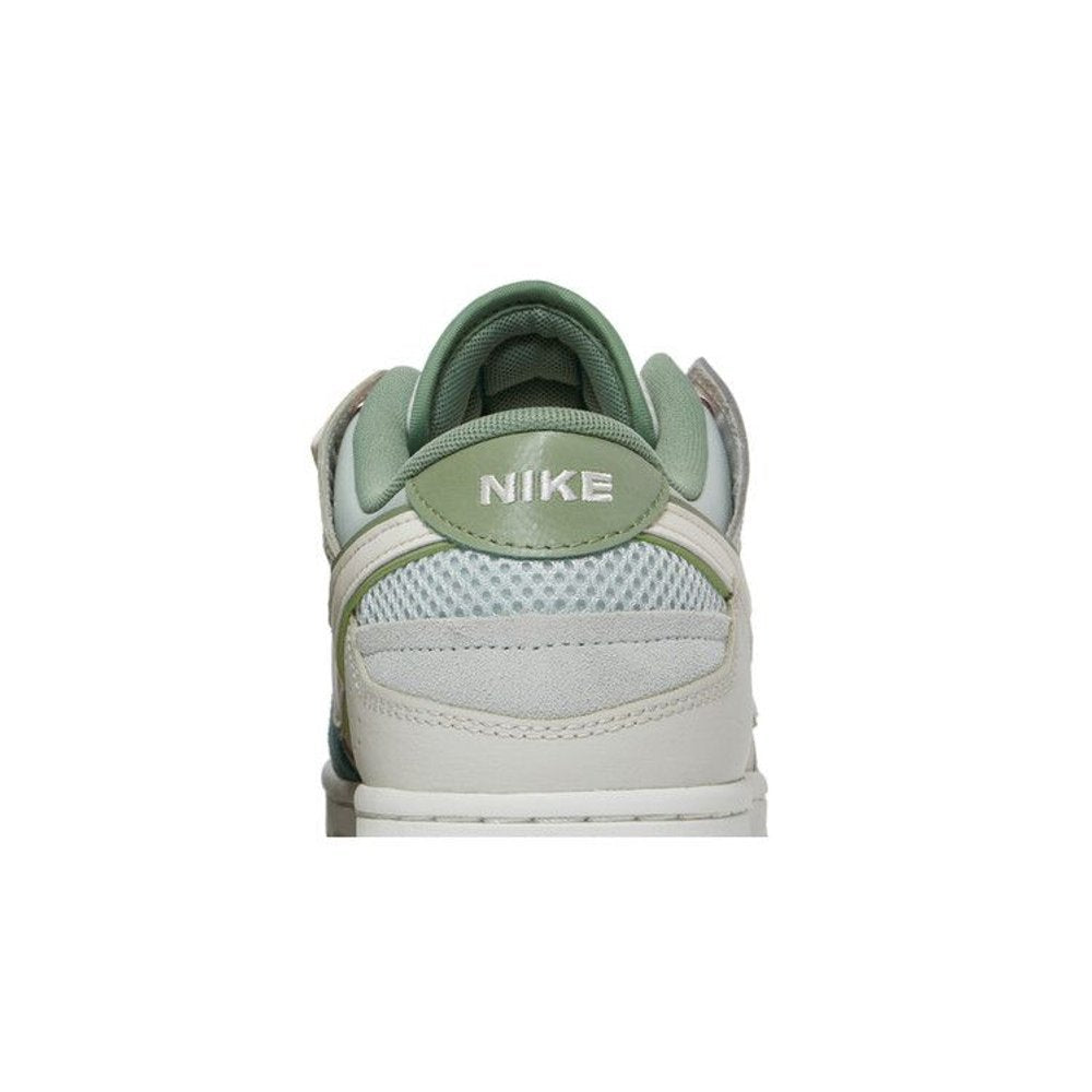 Nike Dunk Scrap SE Grey Haze Oil Green – detail materiálu | Purekickz
